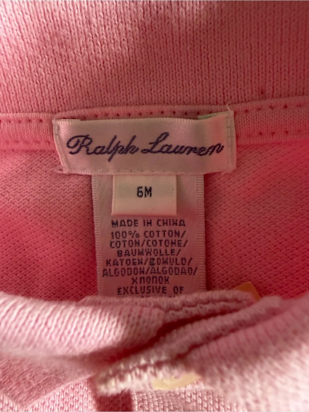 Ralph Lauren Soft Cotton Polo Dress & Bloomer - 6M